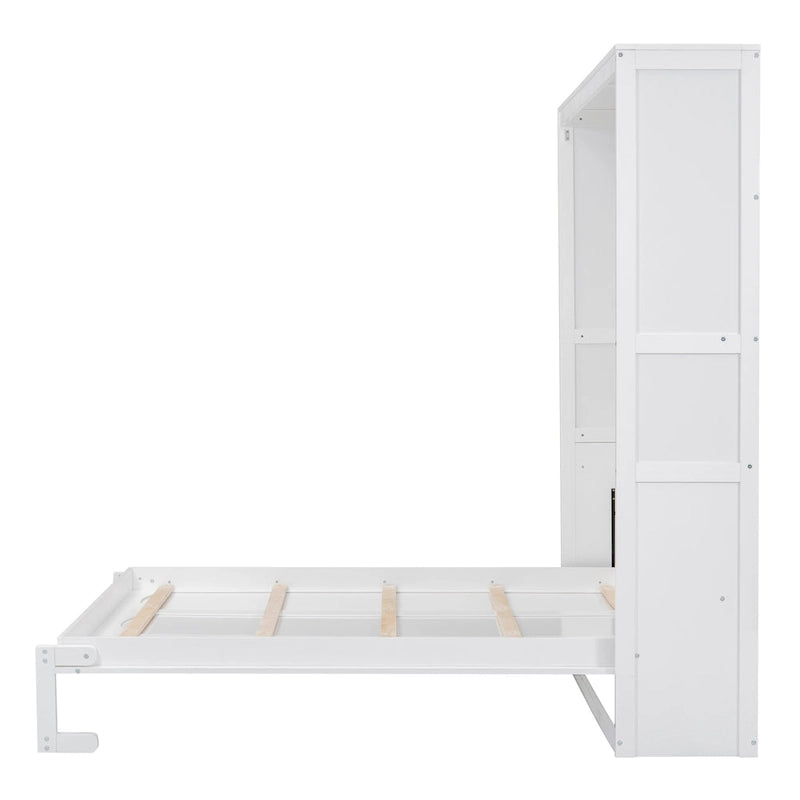 Murphy-Bett in Queen-Size mit Regalen