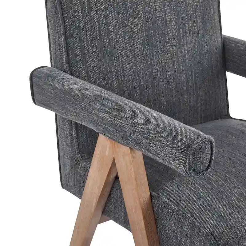Stoff-Armlehnenstuhl für das Esszimmer (2er-Set)
