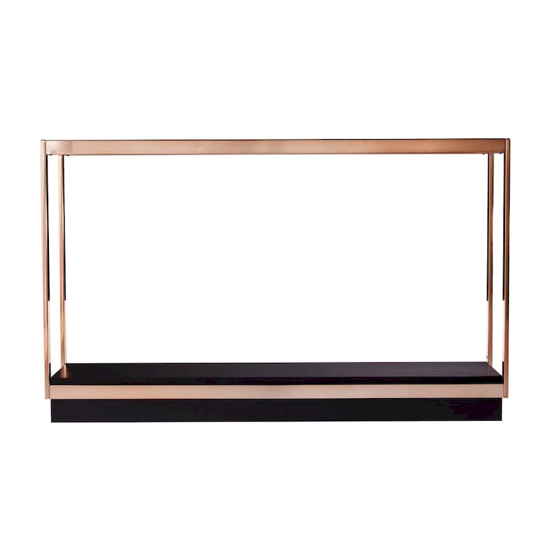 Modern Champagne Metal Console Table