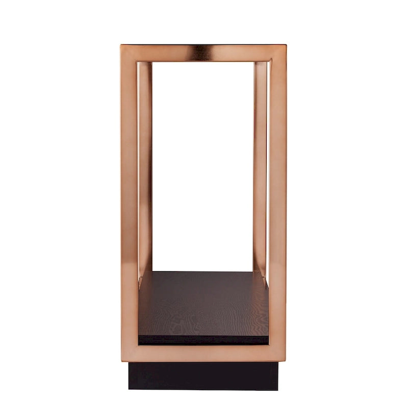 Modern Champagne Metal Console Table