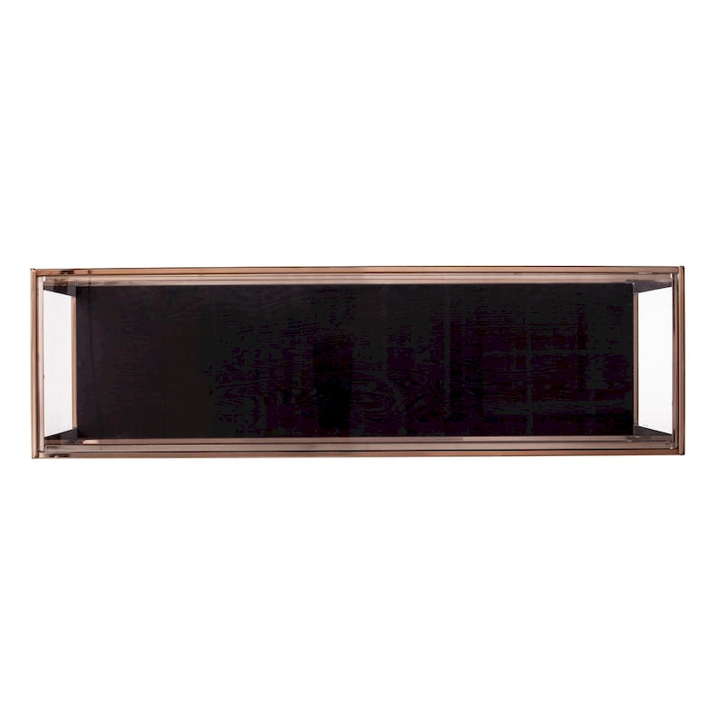 Modern Champagne Metal Console Table