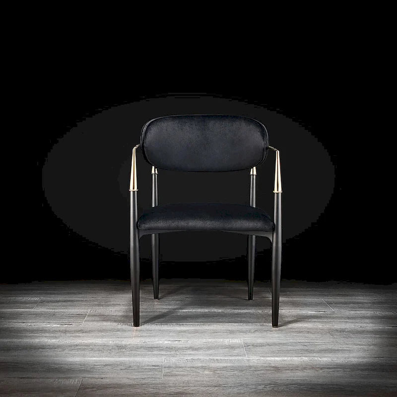Gold Stainless Steel Velvet Dining Chair
