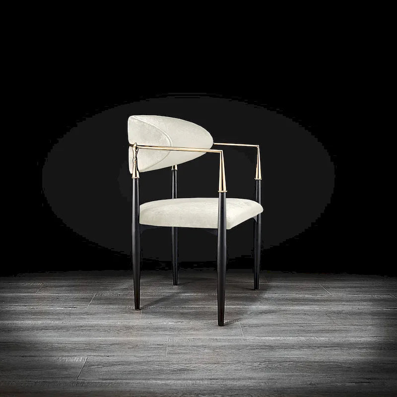 Gold Stainless Steel Velvet Dining Chair