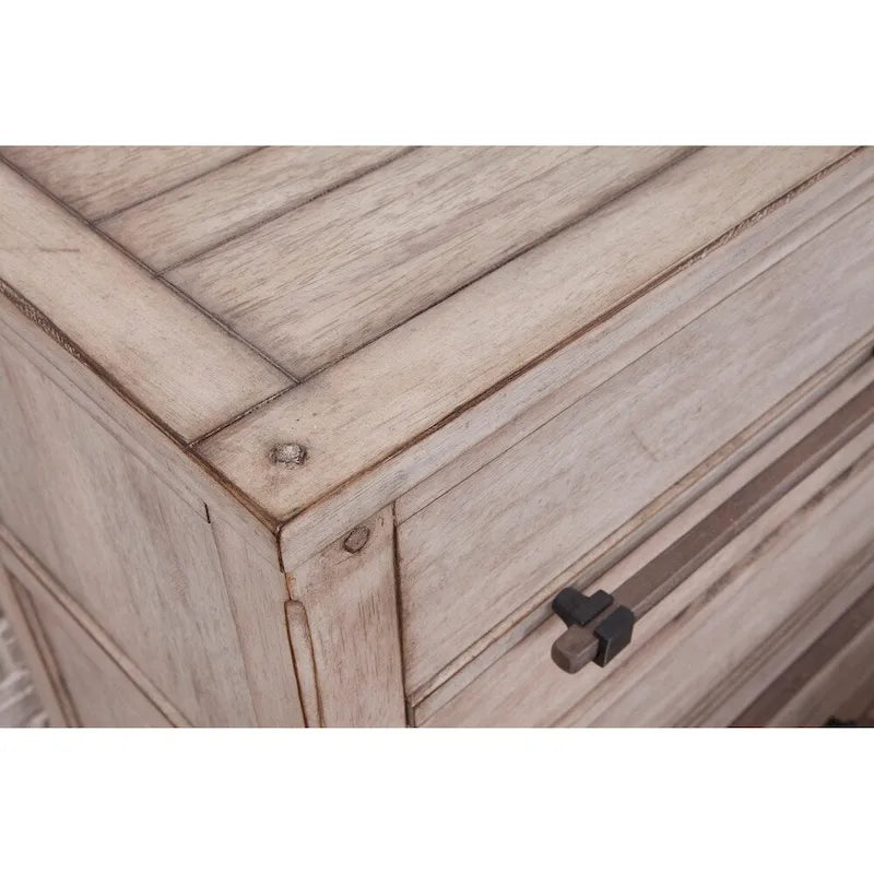 7-Drawer Dresser with Rustic Industrial Style