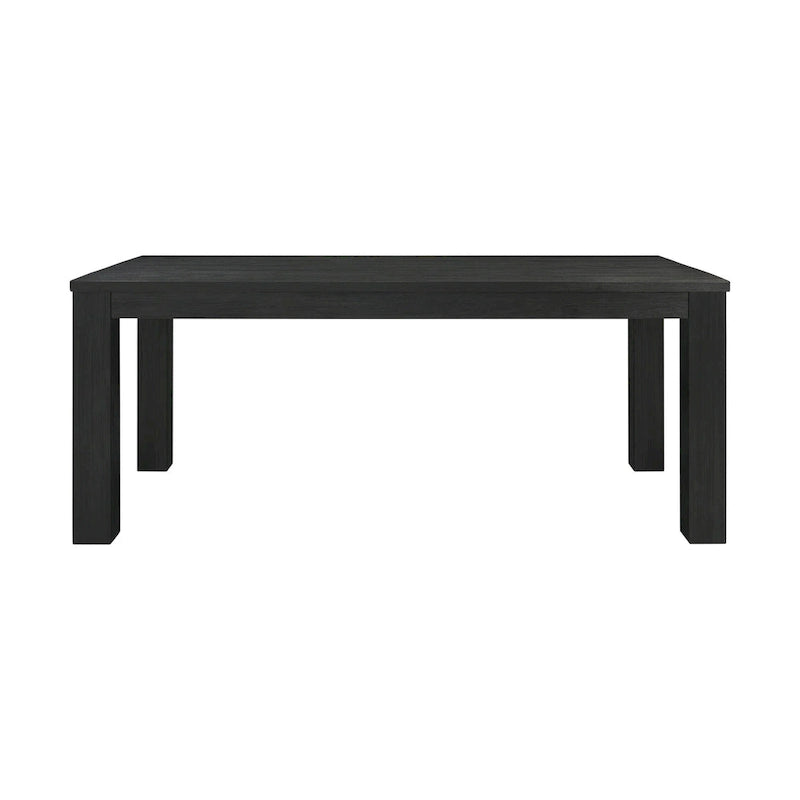 75-Inch rechteckiger Esstisch aus massivem Akazienholz mit quadratischen Beinen
