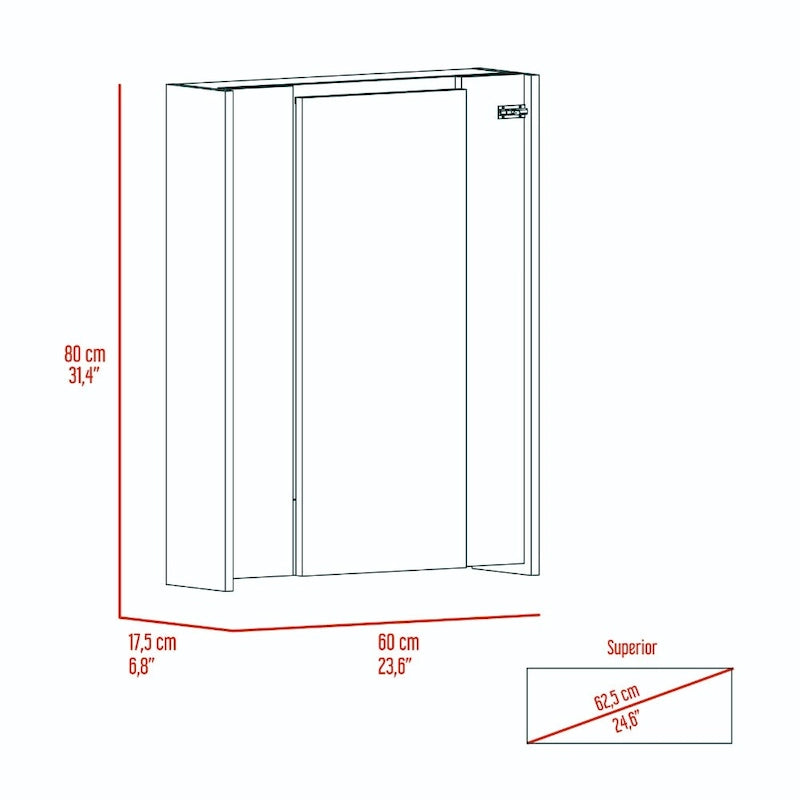 2-Piece Kitchen Set – Pantry Cabinet and Foldable Wall Table in Light Gray