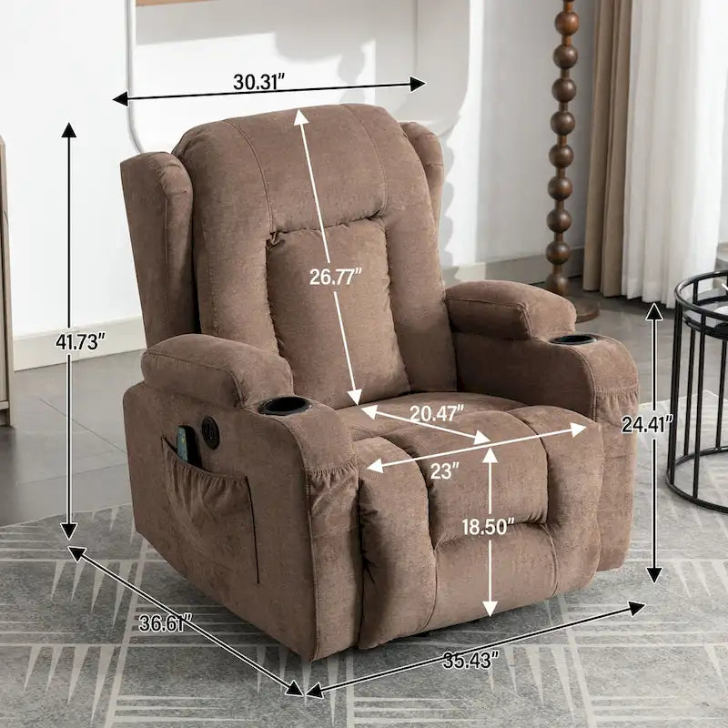 Relaxsessel fürs Wohnzimmer mit Seitentasche
