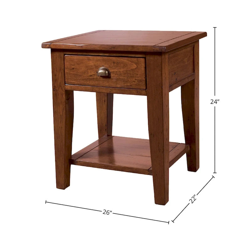 Reclaimed Wood Side Table
