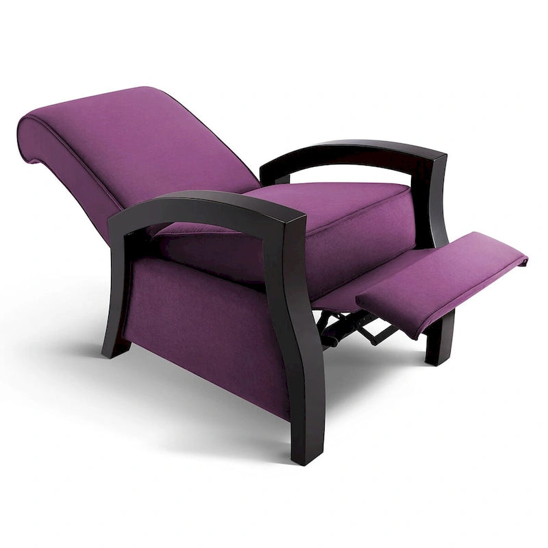 Sessel aus violettem Microvelours